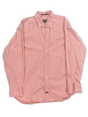 Robert Talbott Mens Striped Long Sleeve Button Up Dress Shirt Size 16.5 - 34